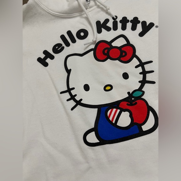 Sanrio Hello Kitty White Graphic Hoodie - Picture 5 of 7